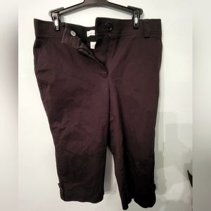 Button Cuff Dress Capris